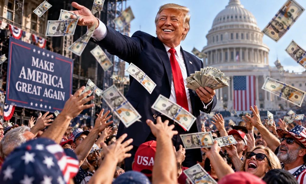 «Всем по 5000$»: Трамп пообещал раздать американцам пятую часть бюджета США при одном условии 