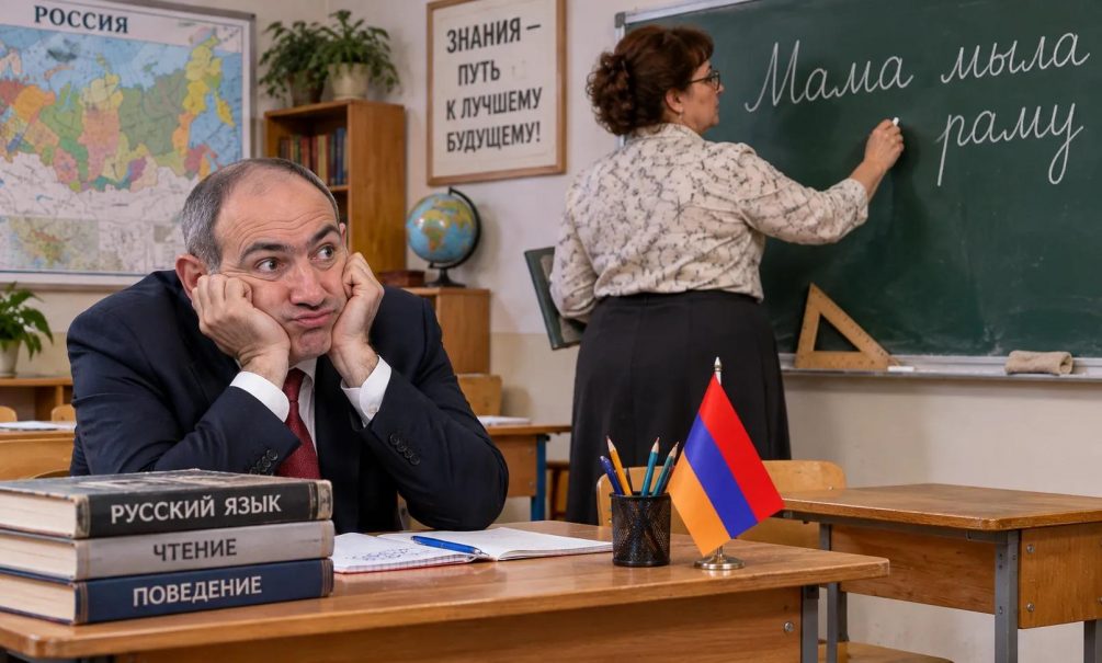 «Садись, Никол, твердая четверка»: перед встречей с Путиным Пашинян отправился на курсы русского языка 
