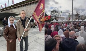 «Верить в Бога, верить в наших воинов»: тысячи верующих вышли на Крестный ход в Москве