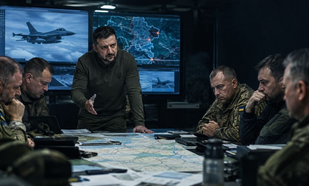 «Всё там кисло и уныло»: Зеленский в окружении военных с грустными лицами объявил о новых операциях против России 