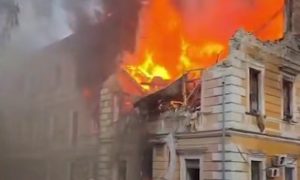 Киев в дыму: центр города под мощным обстрелом – в воздухе превышение аммиака