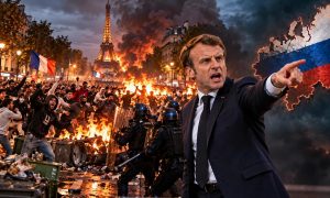 Париж горит, а Макрон обвиняет Россию: президент Франции объяснил беспорядки во Франции российской угрозой