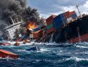 Вез грузы для ВСУ: в Черном море затонул контейнеровоз, атакованный морскими дронами