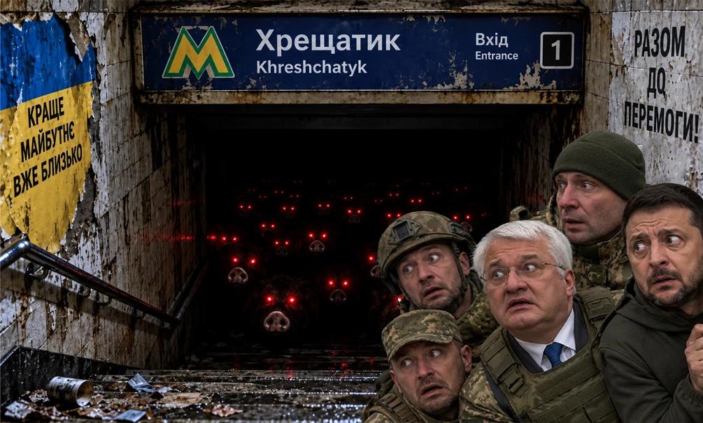 Киев рассыпается: раскрыта тайна секретных бункеров Зеленского 