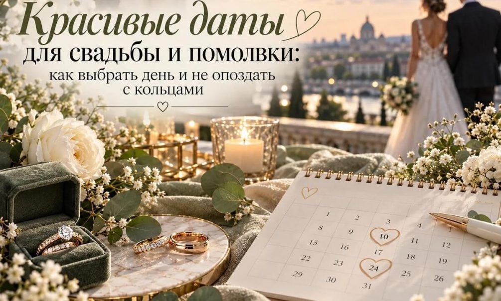 Красивые даты для свадьбы и помолвки: как выбрать день и не опоздать с кольцами 